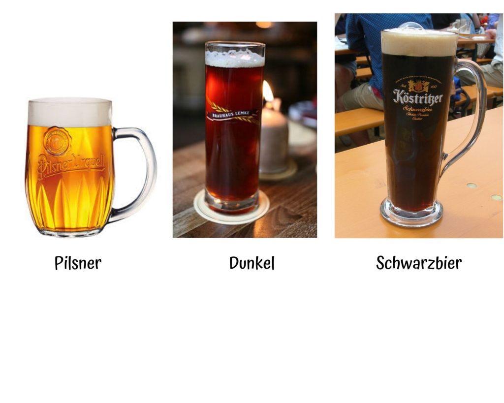 alcuni tipi di birra lager pilsner dunkel e schwarzbier
