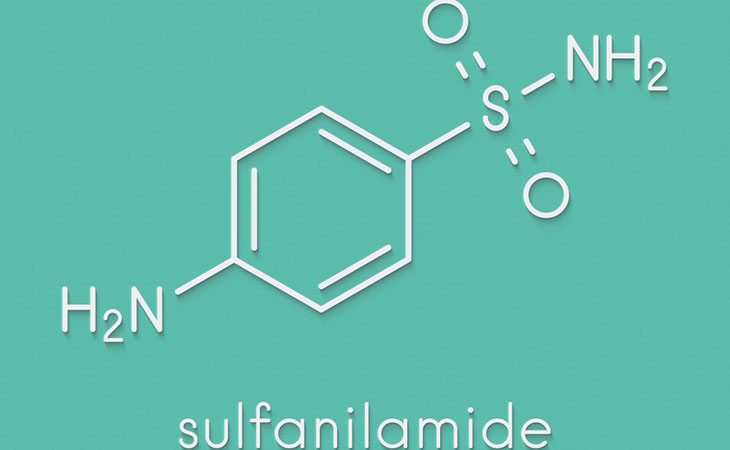 Formula di struttura della sulfanilamide