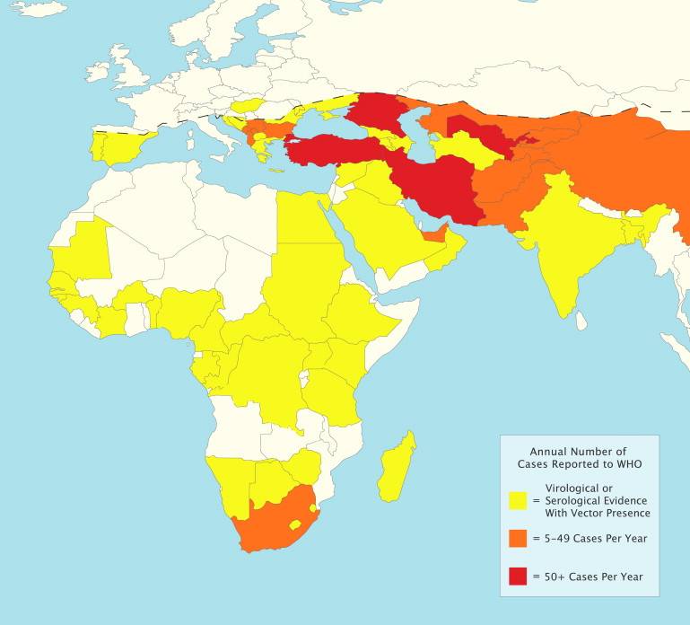 Epidemiologia della CCHF 