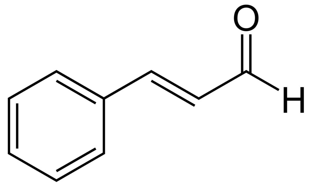 Figura 5 - Rappresentazione di una molecola di cinnamaldeide