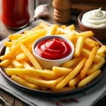 Patatine fritte con ketchup e maionese perchè fanno male